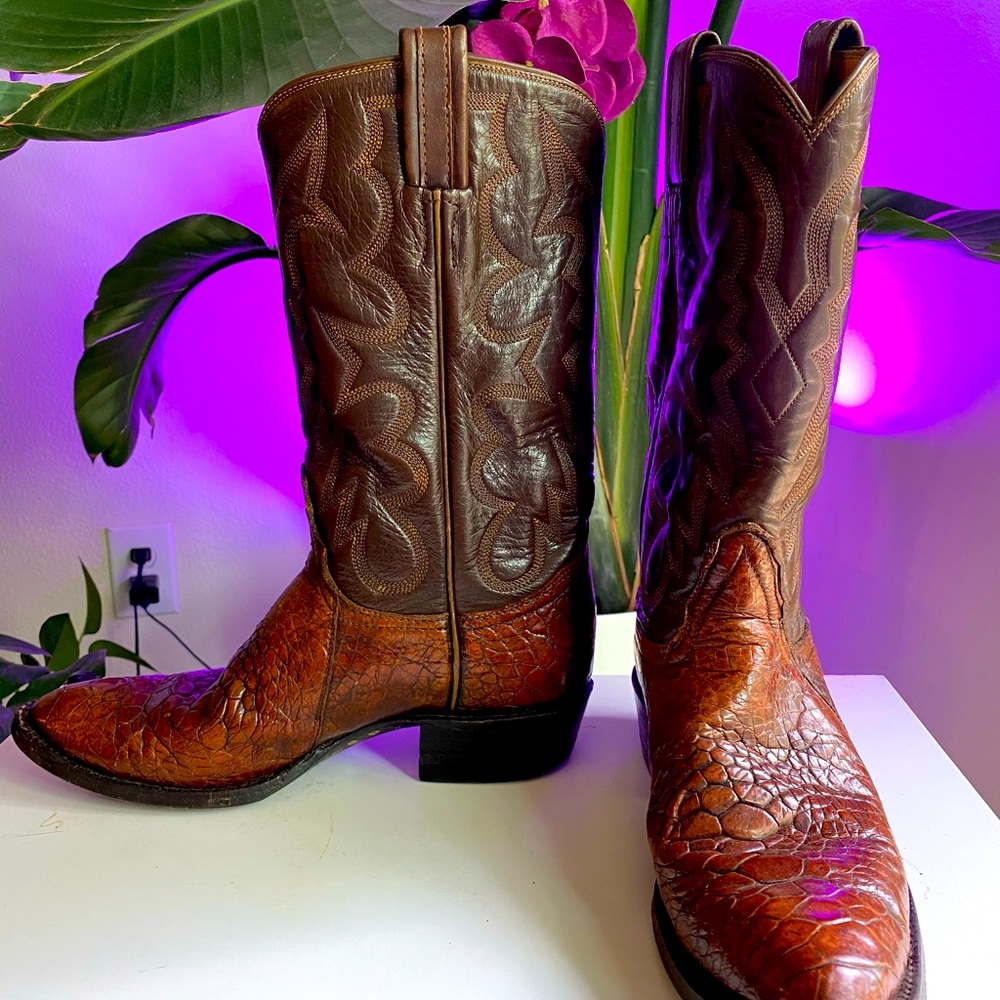 Vintage Tony Lama Women’s Western Cowboy Boots Black Label